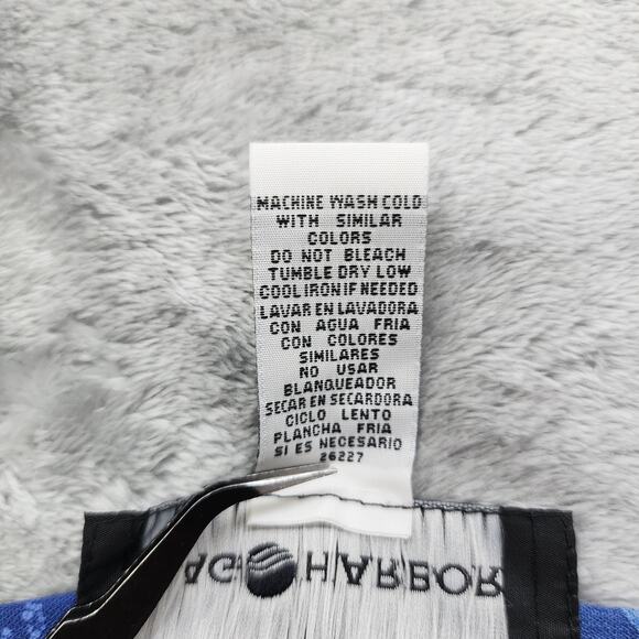 Vintage Sag Harbor Skirt Womens 12 Blue Floral Maxi Side Zip Lightweight Modest - Picture 5 of 8